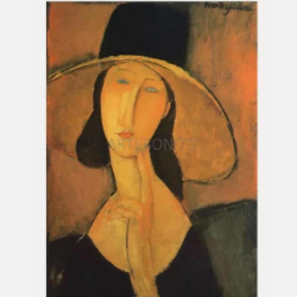 Amedeo Modigliani Woman with Hat, Giclee LE